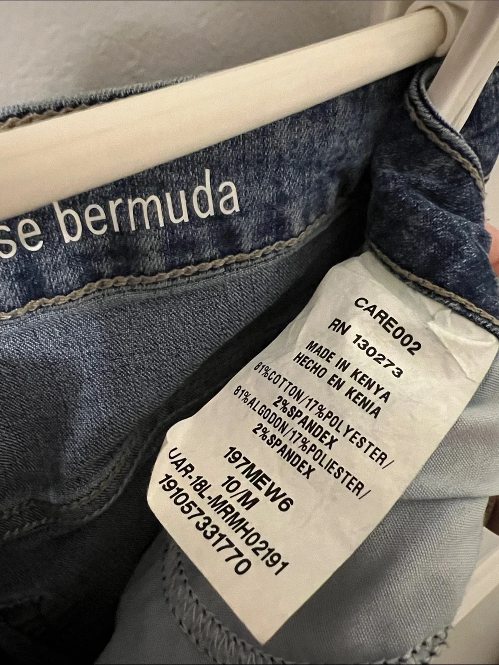 Lee Riders Midrise Bermuda Denim Shorts